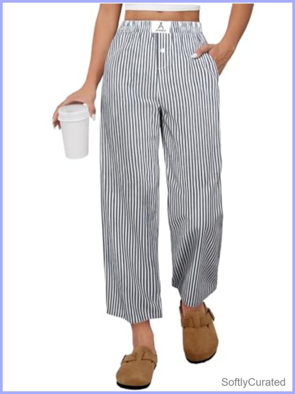 ANRABESS Palazzo Lounge Pajama Bottoms 100% Rayon Wide Leg